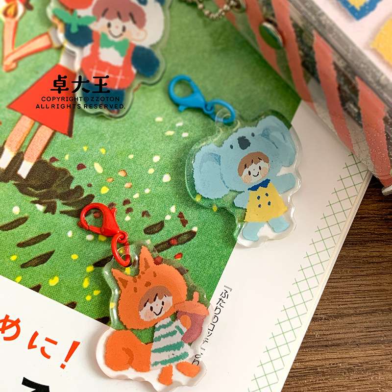 卓大王【阿卓油画棒动物m5A7活页本】内页装饰可爱挂件分隔页手帐
