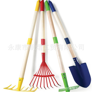 厂家直销跨境儿童幼儿园艺工具孩子耙耙子kids gardening tools