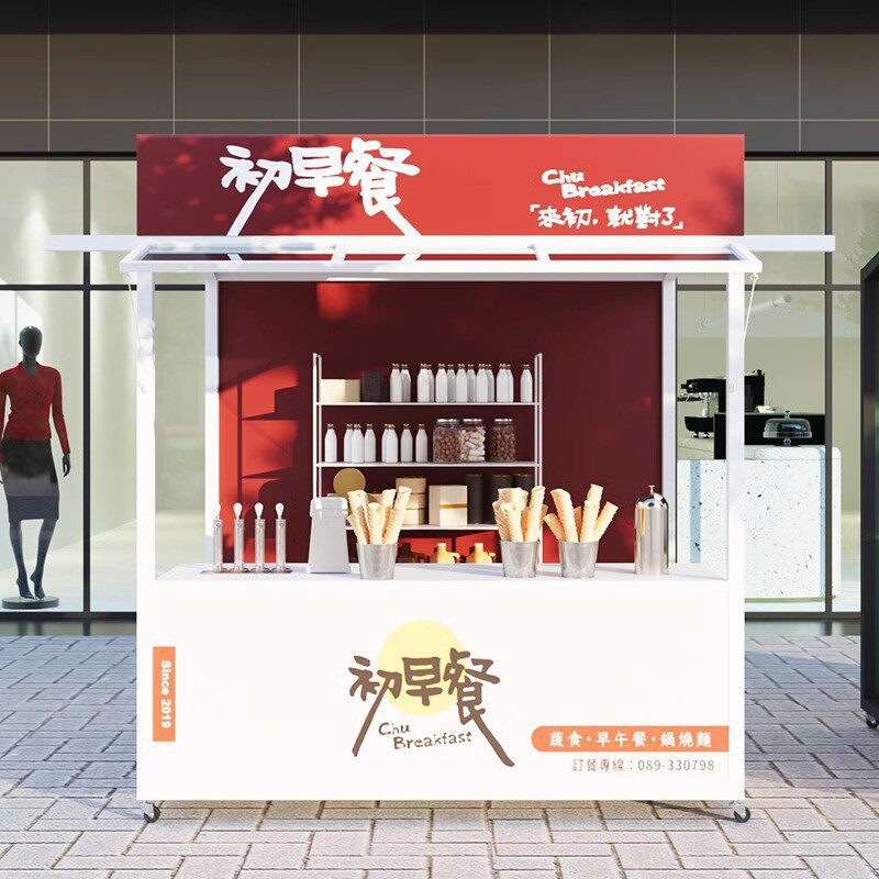 夜市摆摊棚架 促销户外集市摊位展示架 创意市集带轮子摆摊架