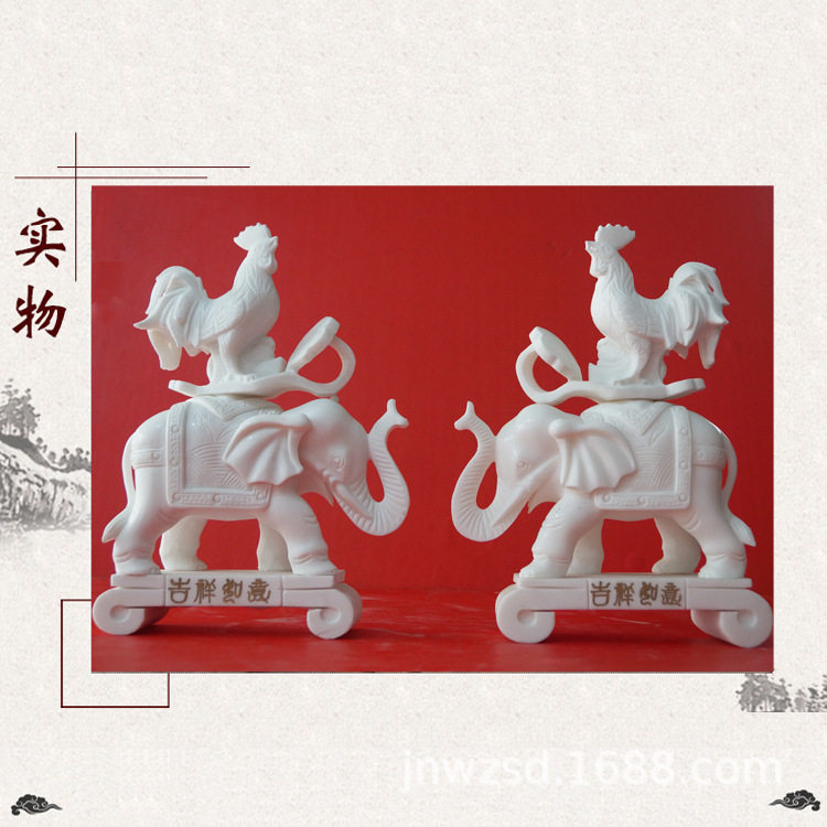汉白玉精雕细琢石雕摆件批发