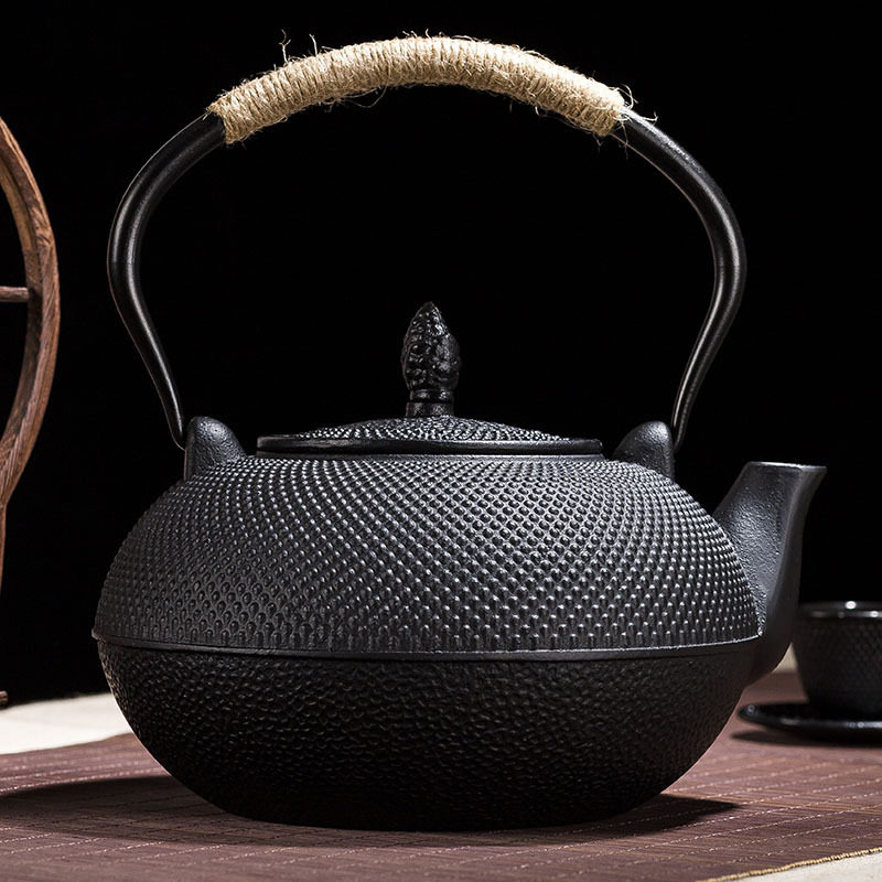 日式大容量铁壶铸铁壶铁茶壶烧水泡茶 煮水养生茶壶茶具厂家批发