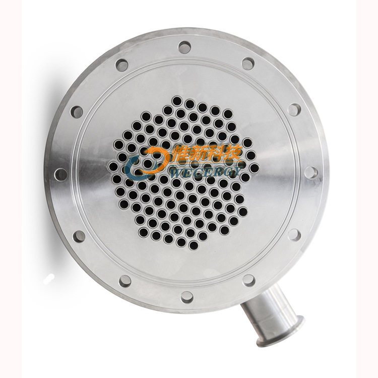 苏州惟新卫生级双管板不锈钢316L毛细管换热器微型壳管冷凝器