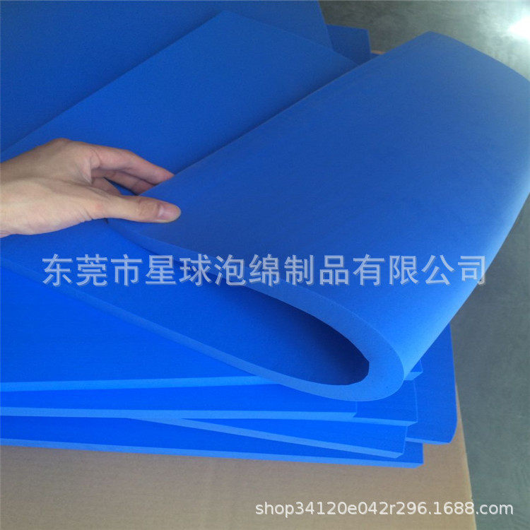 10MM鞋底清洁机用pva吸水海绵大块蓝色pva擦拭泡棉片材发泡工厂