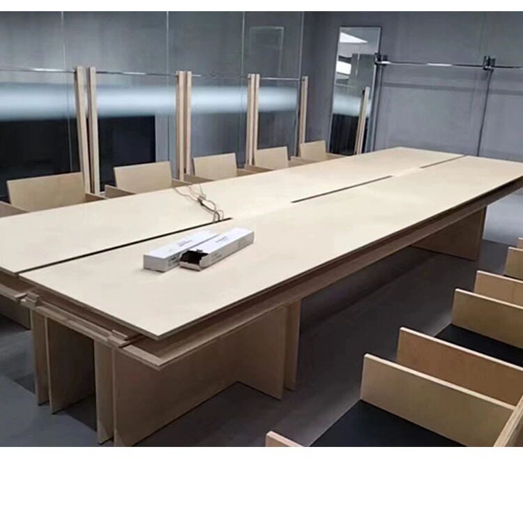 办公电脑桌多人长条洽谈会议桌现代设计职员组合培训学习桌工作台