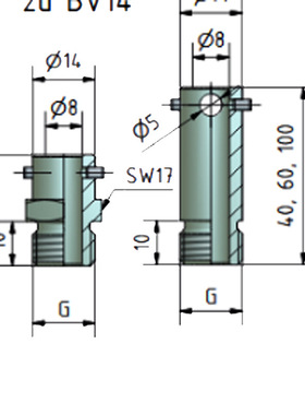 连接头 M10X1 119RLA KF MITφ12 ZU BV12