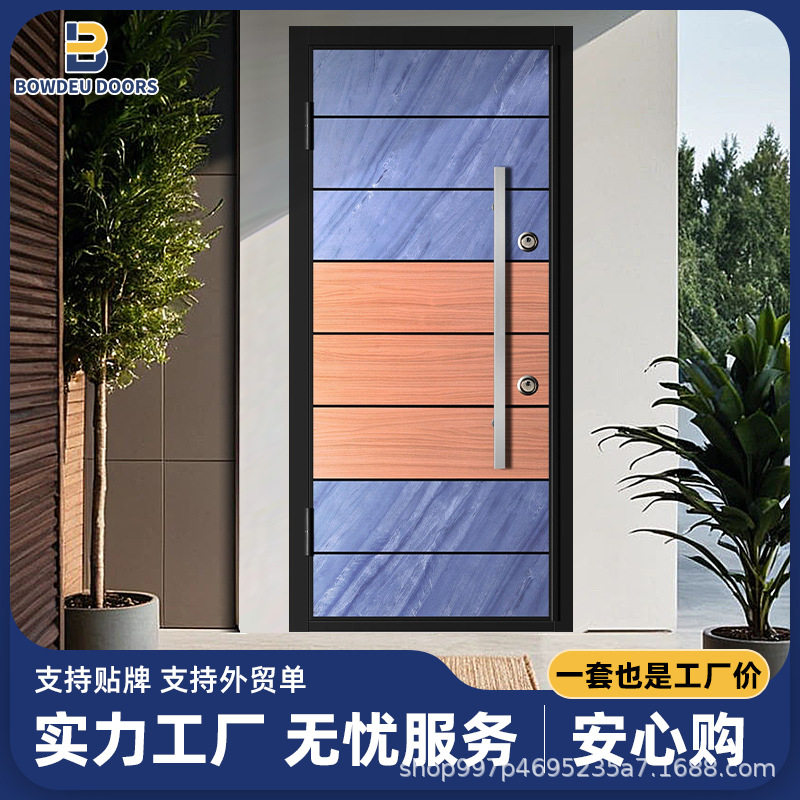 批发批防盗门家用入户门出租房间门进户门钢质车库门工程门子母