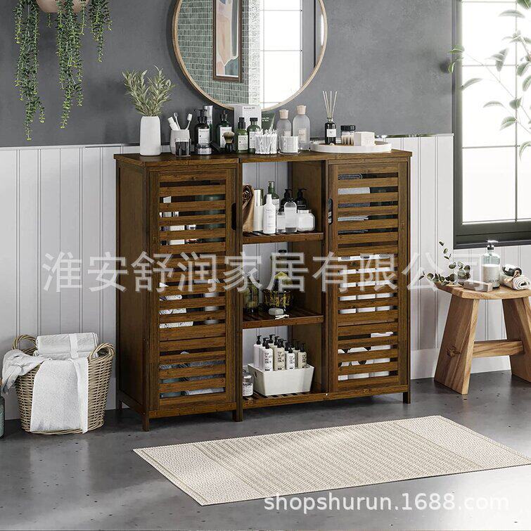 定 制浴室家具酒店大容量浴室柜家用卫生间收纳储物柜三层置物架