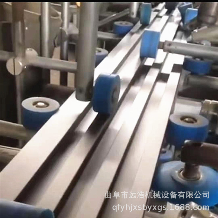 远浩不规则门边线包覆机石塑集成墙板覆膜机木格栅线条包覆机