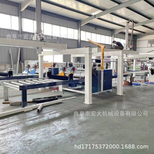 自动免挖地坑上下板 冷热胶膜两用覆膜机 碳晶板竹晶纤维板贴面机
