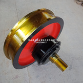 厂家销售 铸钢55号双轮缘车轮组 600×150起重机大车驱动行车轮