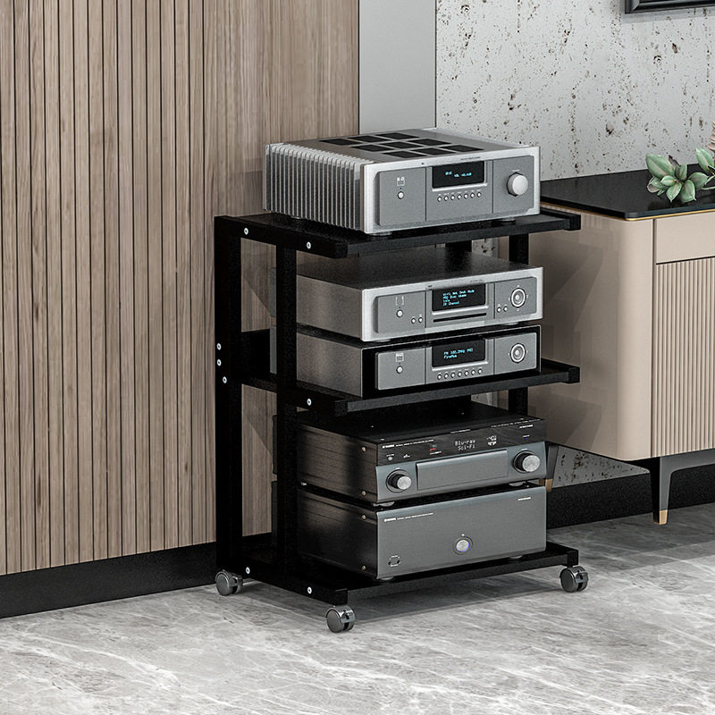 可移动HiFi音响功放机柜脚架