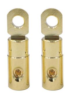 适配汽车音响电源o型接线端子黄铜镀金大功率接头ring termina通