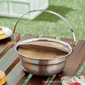 新款 吊锅户外露营不锈钢锅多功能锅具煮锅煲汤锅围炉火锅野营厨具