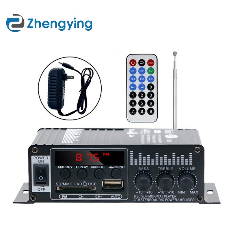 适配12V迷你小型家用蓝牙功放机插卡U盘FM收音车载hifi小功放家庭