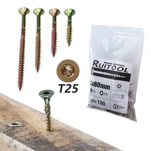 适配木工螺钉T25梅花自攻螺丝Deck screw/ wood screw/ binding s
