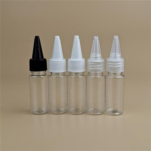 厂家现货 15ml透明塑料瓶 分装瓶 油墨瓶 pet尖嘴瓶