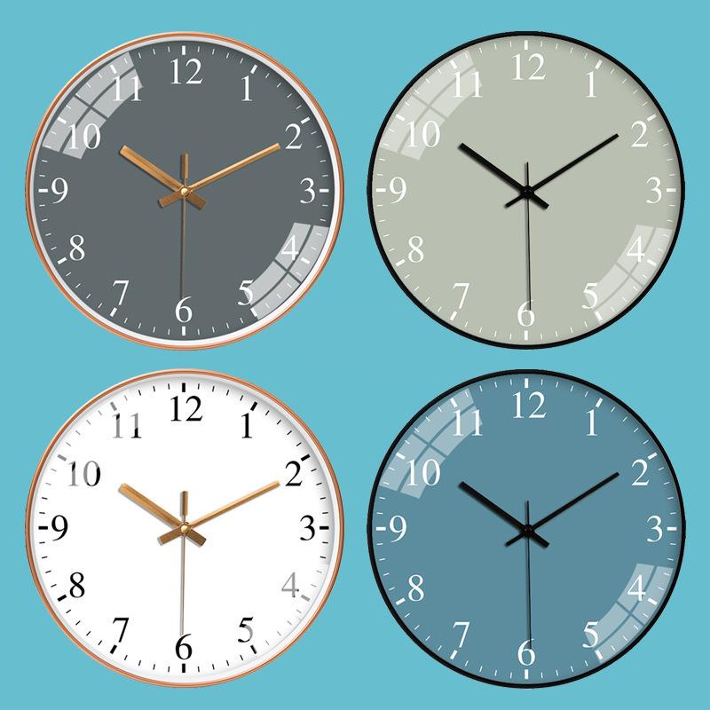 免打孔钟表客厅家用创意挂钟简约时尚北欧石英钟