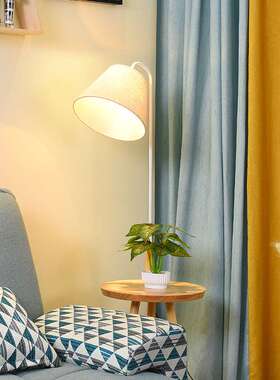 亿大北欧落地灯ins客厅卧室床头灯网红简约沙发伸缩茶几立式台灯