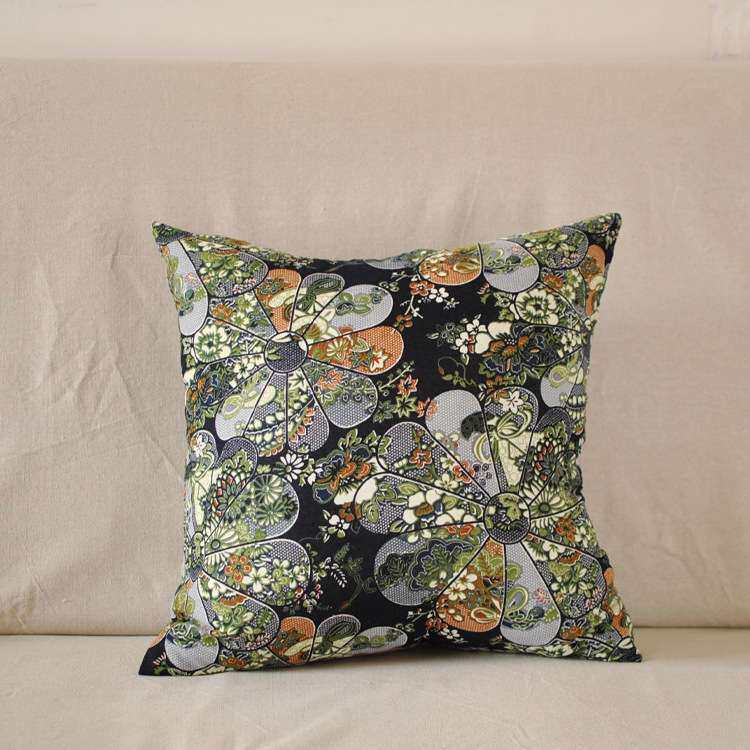zakka布艺 日式杂货 家居棉麻抱枕套 沙发靠垫亚马逊热销一件代发