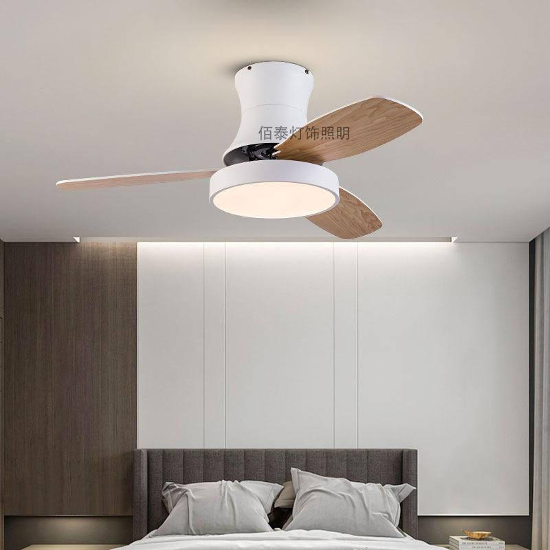 风扇灯新款带灯客厅餐厅吸顶吊扇灯变频遥控变频电机可正反转吊扇