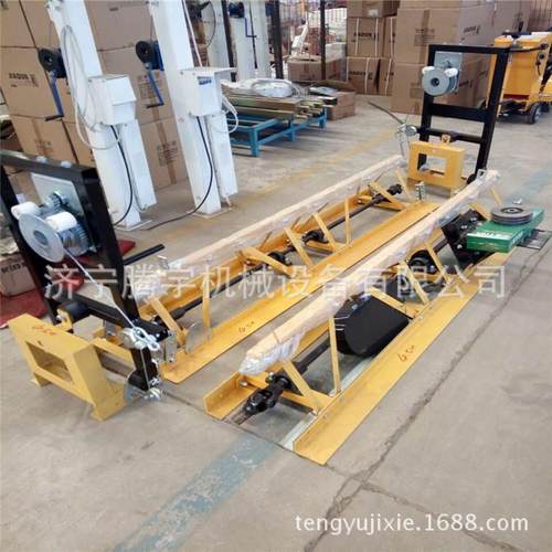 腾宇牌混凝土框架式汽油/电动整平机修路修桥用5.5米框架震动梁价