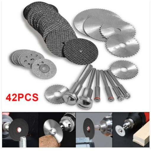 42件金刚石切割片轮式锯片套装木工锯片金属双网切片