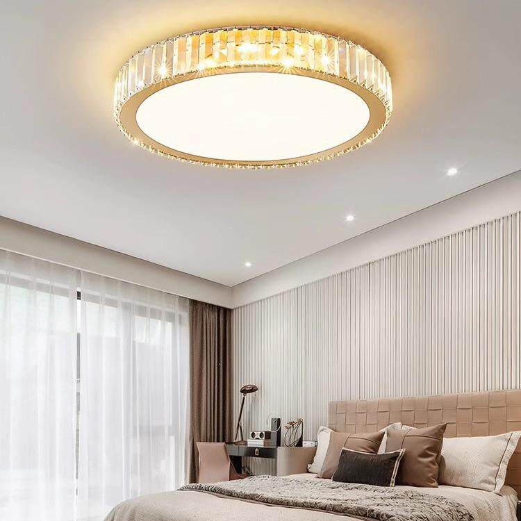 洛奥led吸顶灯现代简约主卧室灯客厅水晶吸顶灯超薄阳台过道灯具