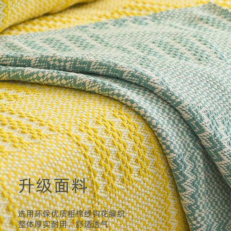 棉麻沙发垫四季通用防滑垫子套罩北欧简约老粗布艺编织亚麻盖布巾