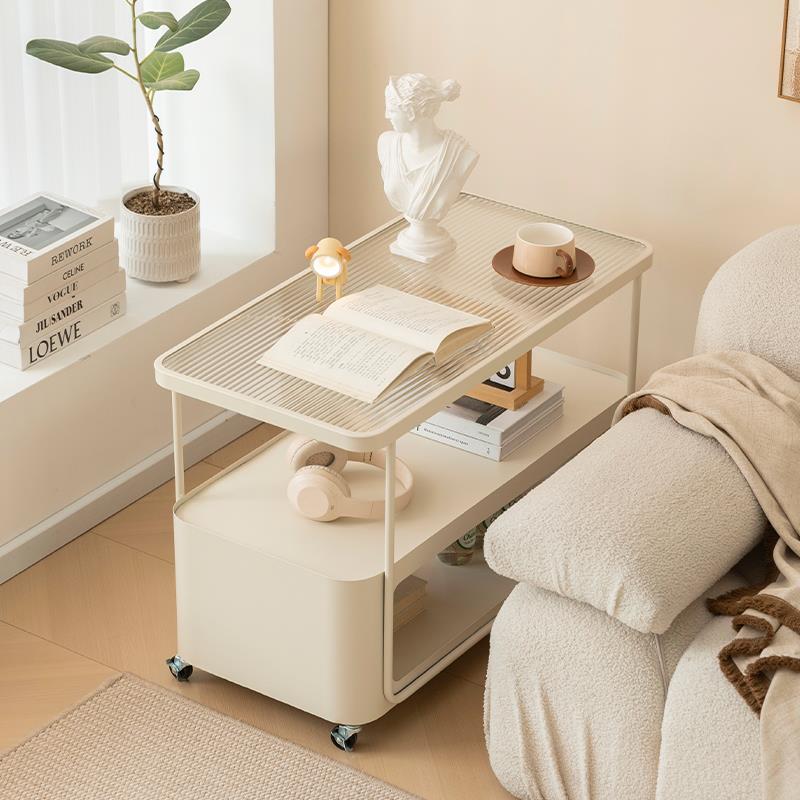 新疆包邮可移动钢化玻璃客厅沙发边几家用小户型角几侧边柜小茶几