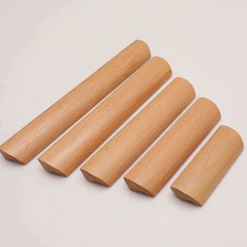 实木拉手抽屉衣柜门木木质把手榉木黑胡桃木原木色把手厂家 热