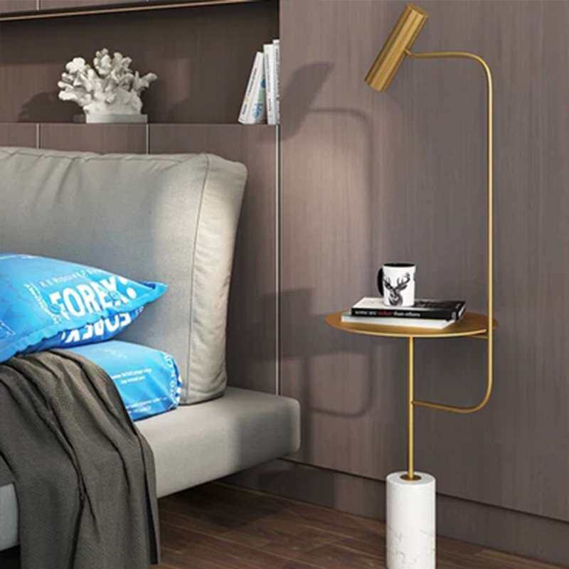 北欧后现代创意简约设计家用样板房客厅茶几沙发大理石桌子落地灯