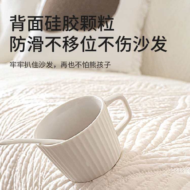 简约纯棉沙发垫四季通用全棉布艺防滑坐垫盖布巾简约现代沙发套罩
