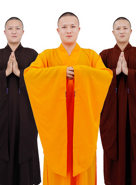 速发僧服海青春秋男款四季居士服薄僧袈服装人裟大褂长衫法会海清