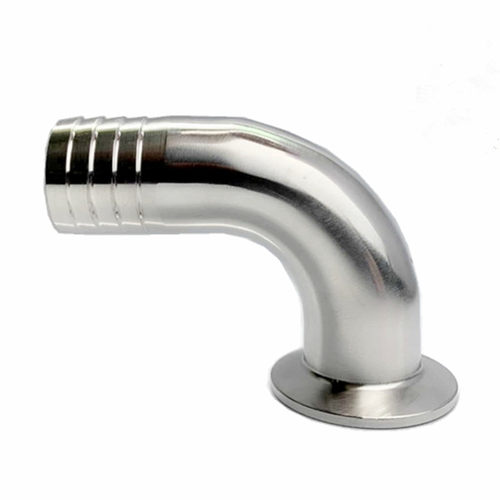 速发04/6不锈钢快装皮管弯头卡箍0度卫生级弯管皮接宝塔接头