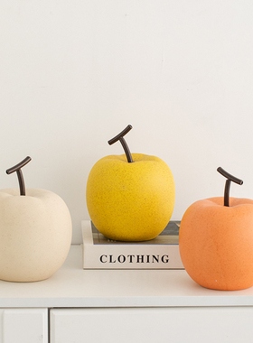 速发创意陶瓷水果摆件桌面玄关客厅装室书卧房饰摆件