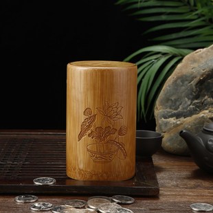 速发2021年新款竹筒硬币存钱存罐可可取大容量储钱罐储蓄罐防摔钱