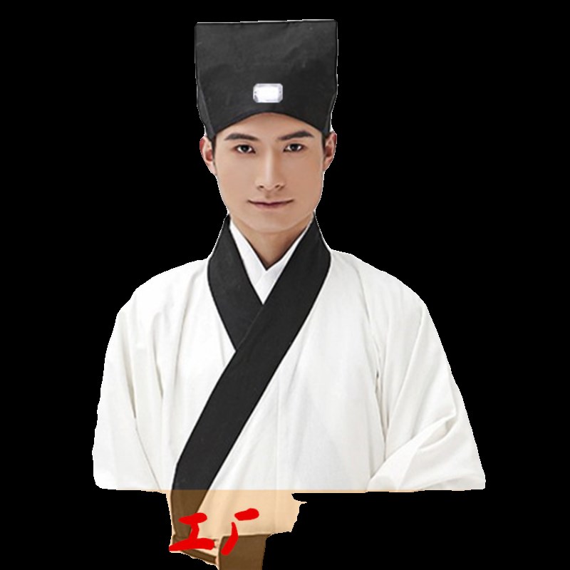 速发古古成人礼儿童代装帽书生学儒生帽男国帽书童汉服包头帽头巾