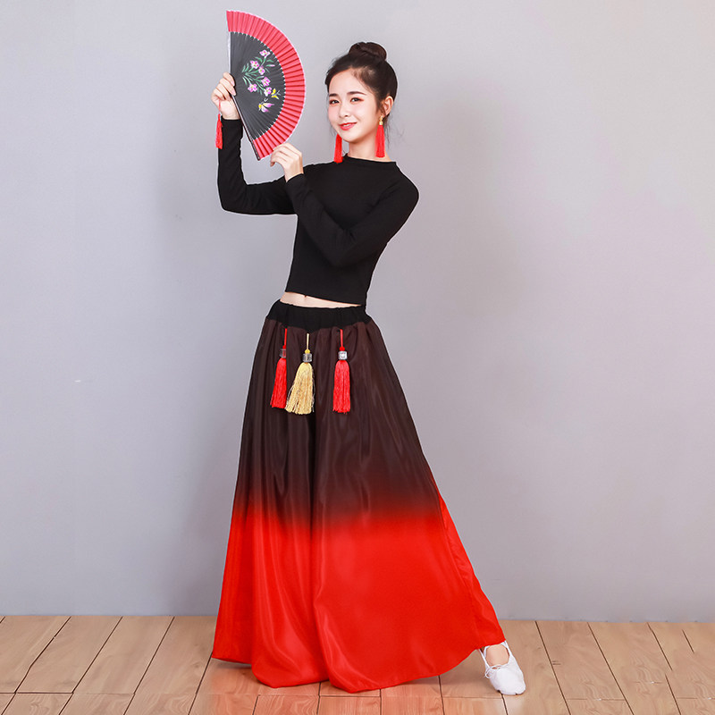 速发古典舞演出服新款书简舞蹈服装飘服逸国风练功中扇子舞表演套