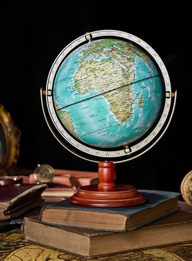 速发复古轻奢高酒地球仪摆件公柜办档室书房桌面玄关客厅家居软装