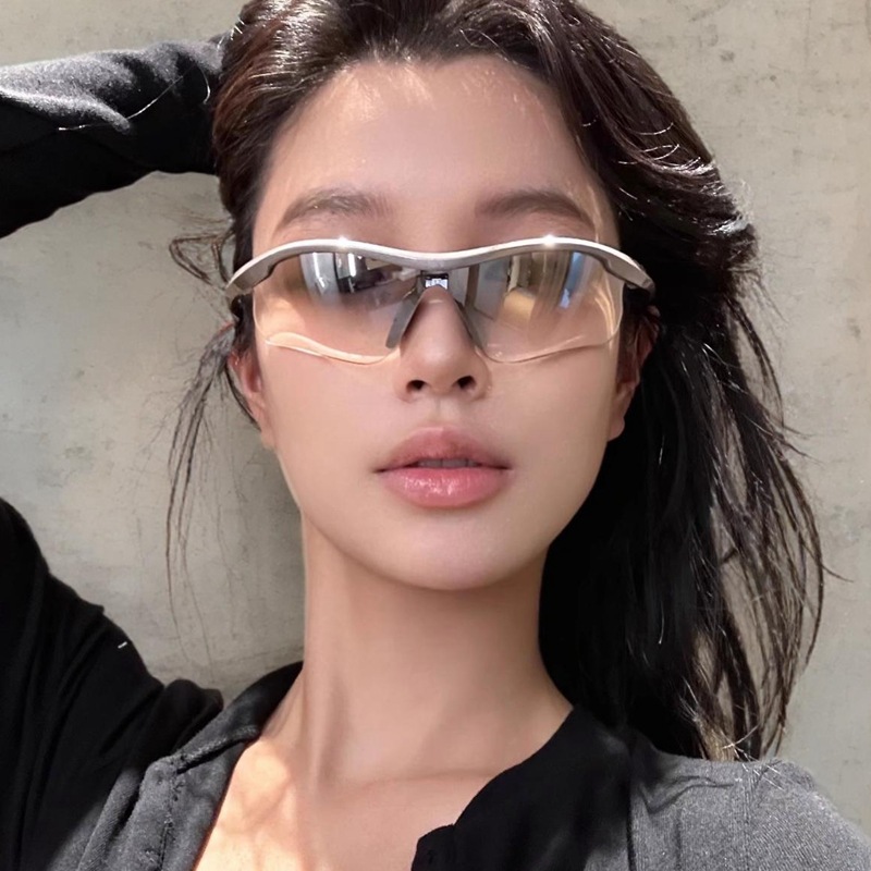 日本品质夜骑户外运动骑行太阳眼镜登山Y2K护目防风镜发箍墨镜跑