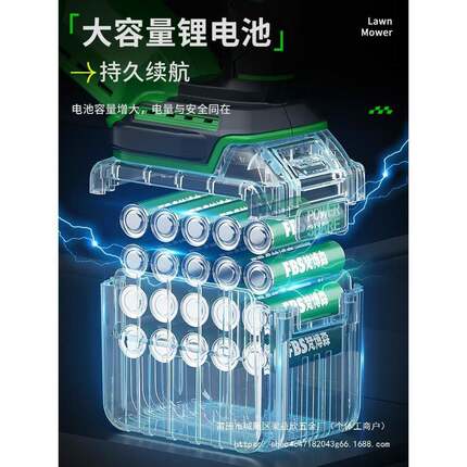 无刷电动割草机充电式小型家用除草锂电草坪大功率新型打草机益欣