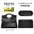 Dupont™ Tyvek® Horizontal Medium Pouch with Interior Zipper, All Black