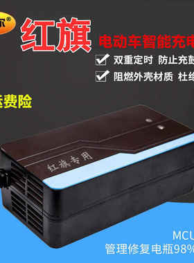 好货原装红旗电动车电瓶充电器48V12AH60V20AH64V72V32AH30A84V96