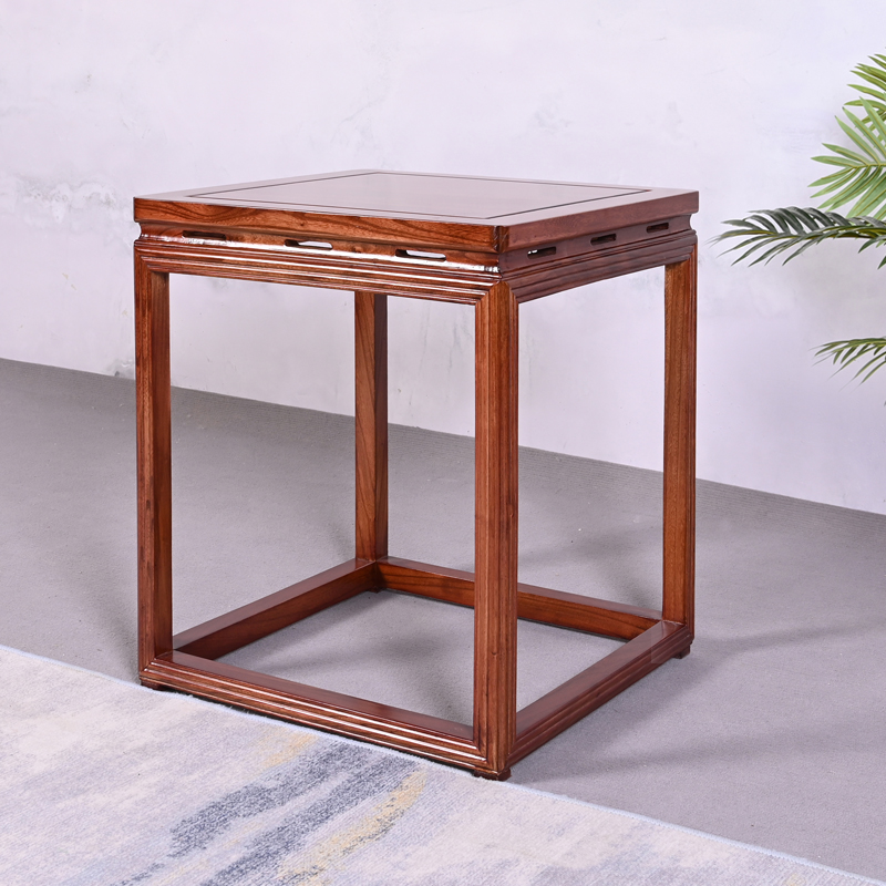 新中式全实木角几边几木质方几桌沙发原木简约整装简约置物架边桌