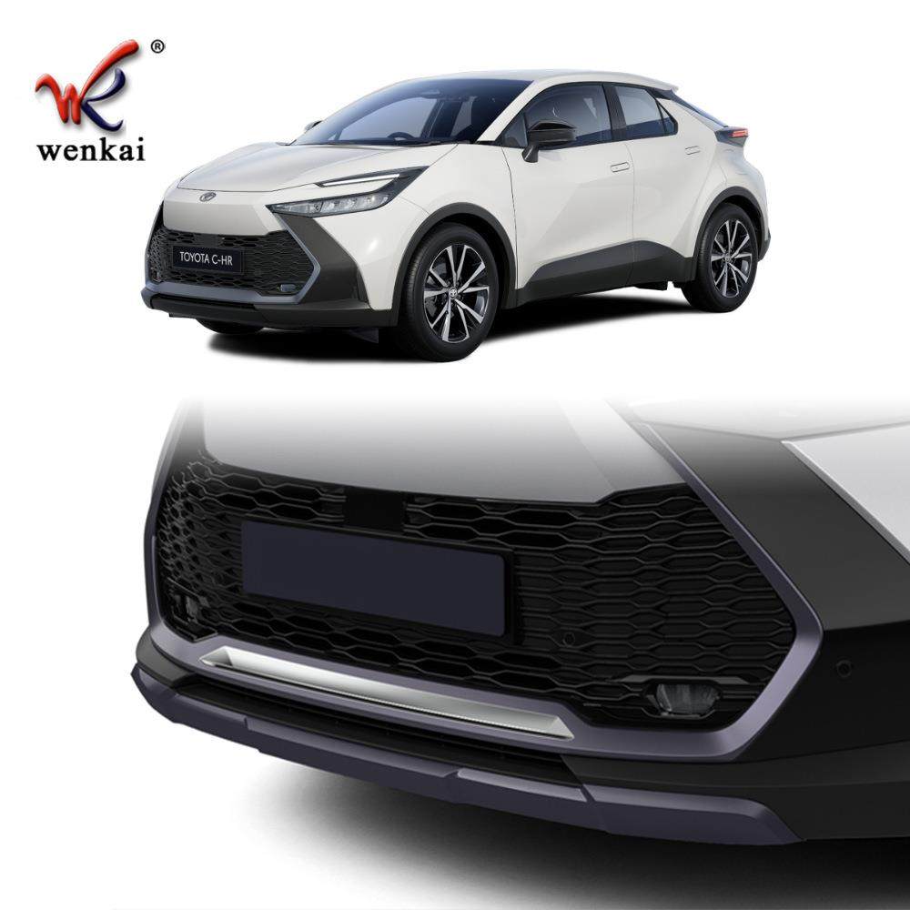 适用于24款丰田C-HR改装前保险杠专用防撞饰条chr专用亮条配件