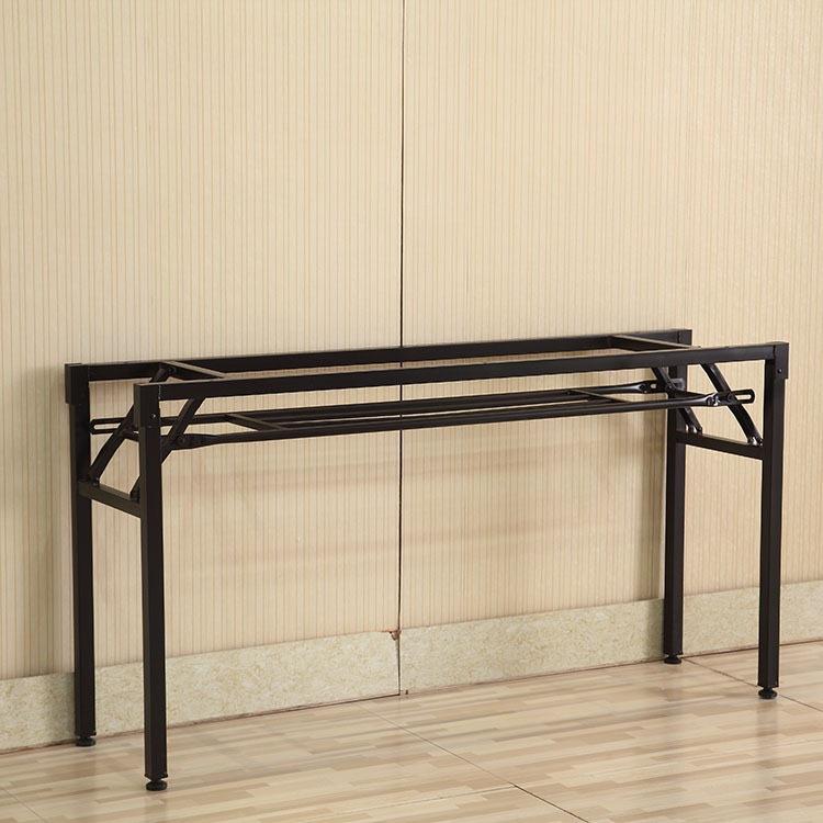 折叠会议桌脚培训桌架双层折叠架简易家用办公电脑桌脚长条桌叠桌