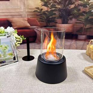 真火壁炉桌面真火炉火焰壁炉灯户外小火炉火盆家庭露台阳台装饰炉
