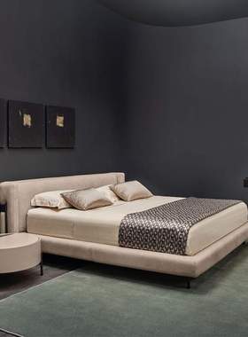 кровать意式轻奢真皮床高档dermal cantori bed furniture