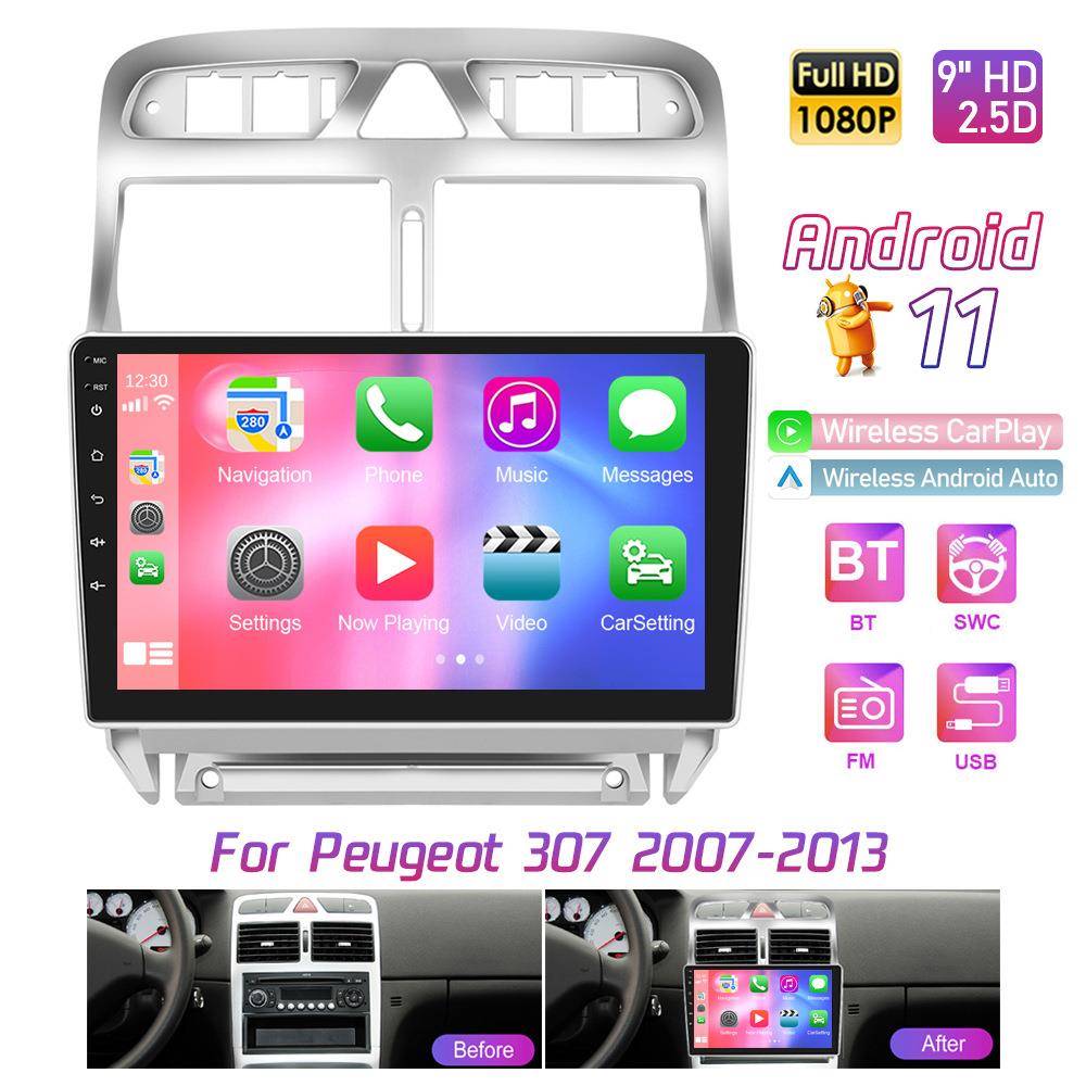 适用于标志30707-13款大屏车载Carplay安卓导航仪汽车中控一体机