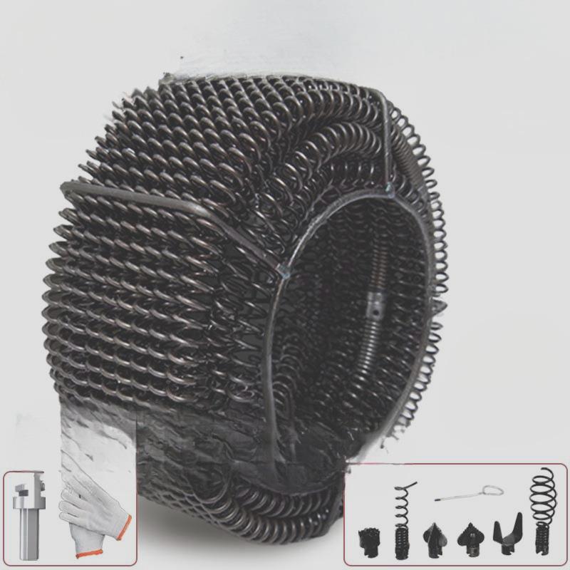 管道疏通机弹簧16mm家用管道堵塞疏通弹簧通下水道疏通器电动工具